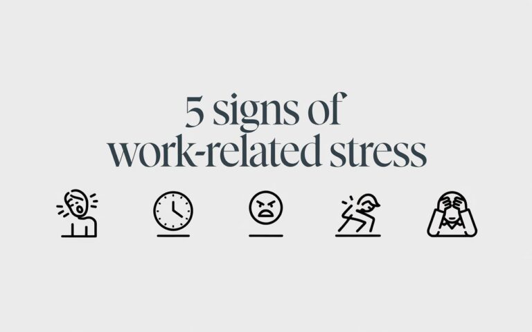 What are 5 signs of work related stress