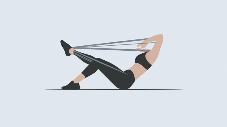 How to flatten stomach with resistance bands